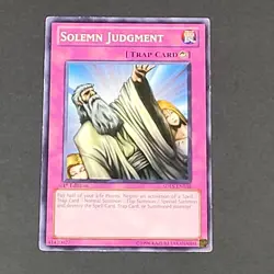 Yugioh TCG - Solemn Judgement - SDLS-EN038 - MP - 1st Ed - Lost Sanctuary - 2011 - Image 2