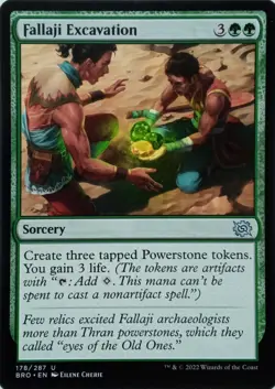 178/287 FALLAJI EXCAVATION UNCOMMON THE BROTHER'S WAR MTG CARD - Image 1