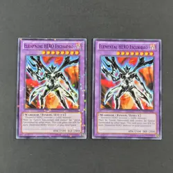 Yugioh - 2x Elemental Hero Escuridao - SP13-EN046 - 1x Starfoil Rare - NM - 2013 - Image 2