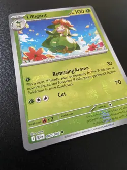 Pokemon Card TCG Lilligant Master Ball Holo - English Black Bolt - 007/086 - Image 2