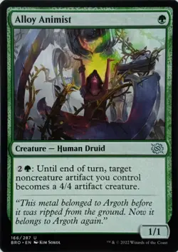 166/287 ALLOY ANIMIST UNCOMMON THE BROTHER'S WAR MTG CARD - Image 1