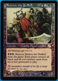 Balthor the Defiled FOIL Judgment NM Black Rare MAGIC CARD (ID# 500083) ABUGames - Image 1