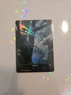 Forest (0266) (Borderless) L Edge of Eternities 266 NM Foil EOE MTG TCG - Image 1