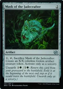 201/287 MASK OF THE JADECRAFTER UNCOMMON THE BROTHER'S WAR MTG CARD - Image 1