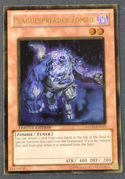 Yugioh TCG - Plaguespreader Zombie - GLD3-EN019 - NM/LP - Limited Edition - 2010 - Image 1