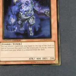 Yugioh TCG - Plaguespreader Zombie - GLD3-EN019 - NM/LP - Limited Edition - 2010 - Image 4