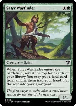 Satyr Wayfinder - Near Mint MTG Commander: Outlaws of Thunder Junction - Image 1