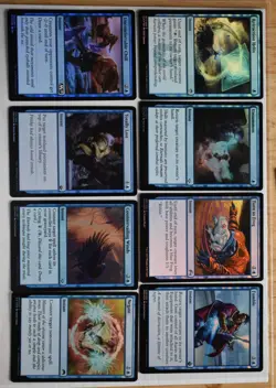 MTG 9x Rare Blue Instant FOIL Lot Negate, Fumble, Turn To Frog, Withdrawl - Image 2