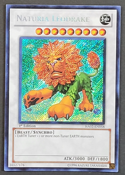 Yugioh TCG - Naturia Leodrake - HA02-EN058 - NM - 1st Ed - Prismatic Secret 2010 - Image 1