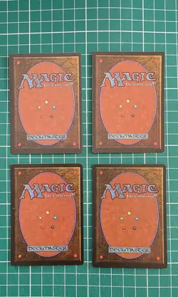 Magic the Gathering (MTG) - Ashes to Ashes x4 - The Dark - (Swamp) (Black) LP - Image 2