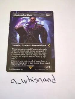 1x Mastermind Plum, Borderless Art, Ravnica Clue Edition, Magic MTG NM - Image 1