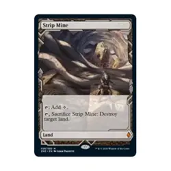 WOTC MtG Zendikar Rising Expeditions Strip Mine (MR) NM - Image 1