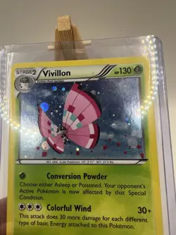 Vivillon (Meadow[Pink]) - 17/146 - Cosmos Holo LP, English Pokemon Pokemon - Image 3
