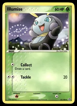 2005 Pokemon EX - Emerald Illumise #32 Light Play - Image 1