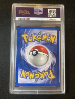 2000 Pokemon Team Rocket Dark Weezing Holo #14 PSA 7 - Image 4