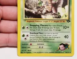 TCG POKEMON GIOVANNI'S PINSIR 24/132 ☆ RARE GYM CHALLENGE VINTAGE NM - Image 4
