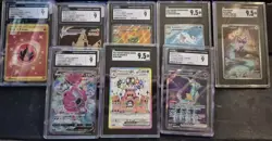 Pokemon TCG Junk Slab bundle 8 graded cards as soon in photo Rare - Image 1