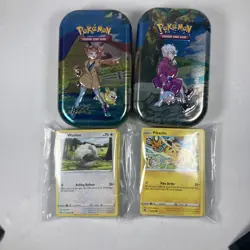 Pokemon bulk lot 100 mixed cards + 2 Crown Zenith Empty Tins - Image 1