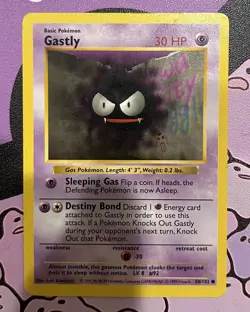 Pokemon TCG Base Set GASTLY 050/102 (1999) - Image 1