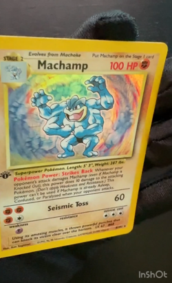 Vintage Pokemon TCG Lot- Holo 1st Edition Machamp w/ Swirl & Dark Machamp - Image 2
