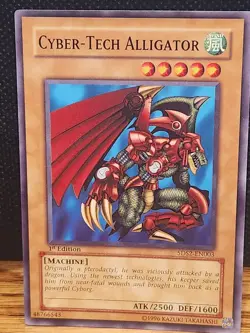 Cyber-Tech Alligator SDS2-EN003 Common 1st Ed Yugioh - Image 1