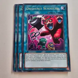 3x Obedience Schooled - JUSH - Rare - Yugioh Euro - Image 1