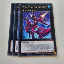 3x CXyz N.As.CH Knight - JUSH - Rare - Yugioh Euro - Image 1