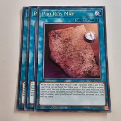 3x Piri Reis Map - JUSH - Rare - Yugioh Euro - Image 1