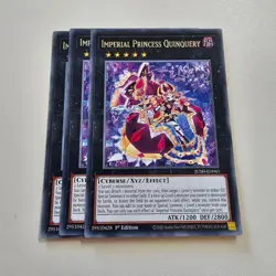 3x Imperial Princess Quinquery - JUSH - Rare - Yugioh Euro - Image 1