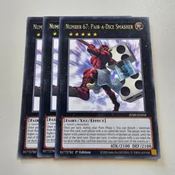 3x Number 67: Pair A Dice Smasher - JUSH - Rare - Yugioh Euro - Image 1