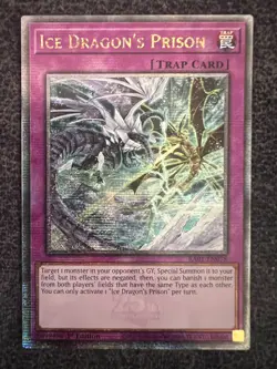 Yugioh Ice Dragon's Prison RA01-EN078 Quarter Century Secret Rare 1st Edition NM - Image 1