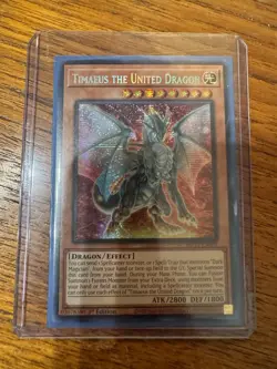 Timaeus the United Dragon Prismatic Secret Rare MP23-EN003 YuGiOh - Image 1