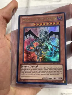Yugioh Malefic Stardust Dragon JUMP-EN043 Ultra Rare Limited Edition MP/LP Card - Image 1