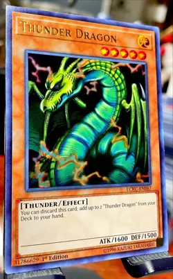 Yugioh Thunder Dragon LCKC-EN067 Ultra Rare 1st Edition NM - Image 2