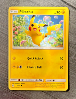 Pokemon TCG Pikachu 19/68 Regular Common Hidden Fates Card Pokemon - Image 1
