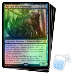 FOIL KERUGA, THE MACROSAGE X4 Ikoria IKO Magic MTG MINT CARD - Image 1