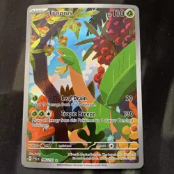 Tropius 195/193 Sv02: Paldea Evolved Holo Full Art Pokemon Card Grass Type - Image 1