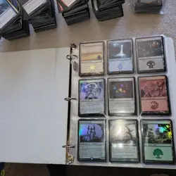 9 Pages of FOILS Cards Collection in Binder with an extra 1000 Bulk MTG Lot - Image 4