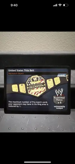 WWE/WWF Raw Deal CCG . [2 Cards] United States Belt And Raw Intercontinental - Image 1