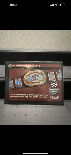 WWE/WWF Raw Deal CCG . [2 Cards] United States Belt And Raw Intercontinental - Image 2