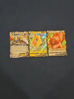 Three Card Lot, V, And EX, Skarmory, Morpeko, And Greedent, Pokemon TCG - Image 1
