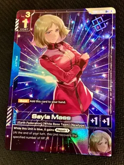 Sayla Mass GD01-087 | STAMPED WINNER PROMO | Gundam CGC WINNER CARD - Image 1