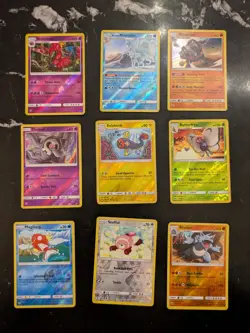 9 x Holo & Reverse Holo Rare Pokemon Card Bundle (Burning Shadows Set, NM-LP) - Image 1
