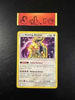 NEAR MINT Condition Shining Arceus Holo Rare Shining Legends 57/73 Pokemon Card - Image 1