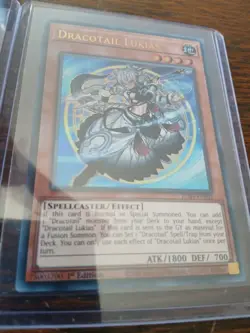 Yugioh Dracotail Lukias Jush En001 And Dracotail Faimena Jush En002 1st Edition - Image 2
