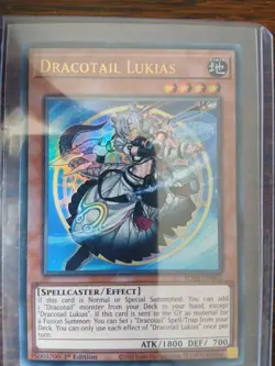 Yugioh Dracotail Lukias Jush En001 And Dracotail Faimena Jush En002 1st Edition - Image 3