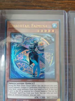 Yugioh Dracotail Lukias Jush En001 And Dracotail Faimena Jush En002 1st Edition - Image 4