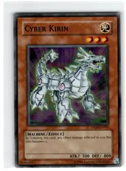 Yu-Gi-Oh! Cyber Kirin Common DP04-EN005 Moderately played Unlimited - Image 1