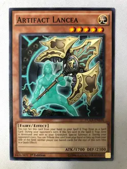 3x Artifact Lancea DUEA-EN034 Duelist Alliance 1st Edition LP English - Image 1