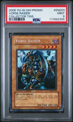 2005 Yu-Gi-Oh! Vorse Raider CT2 Limited Edition Secret Rare PSA 9 - Image 1